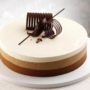 Semifreddo nutella, salsa croccante e panna